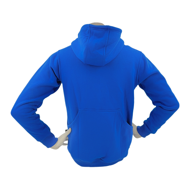 HEBRÜ Hoodie with front and back pockets Blue