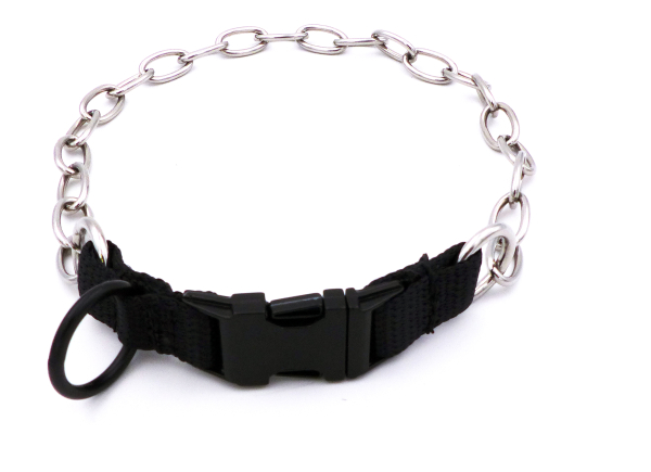 Kettenhalsband fein mit Klickverschluss 65cm Edelstahl