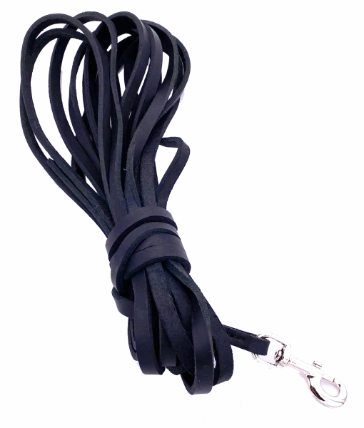 Tracking leash fat leather 12mm 10m