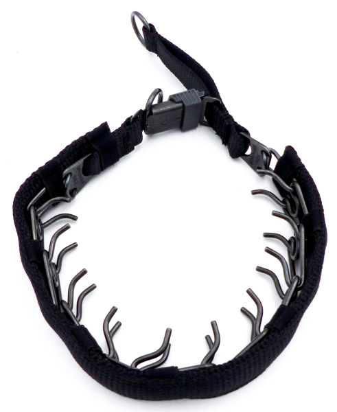 Sprenger Dressurkette Edelstahl Schwarz 2,25mm mit Zug und Ummantelung